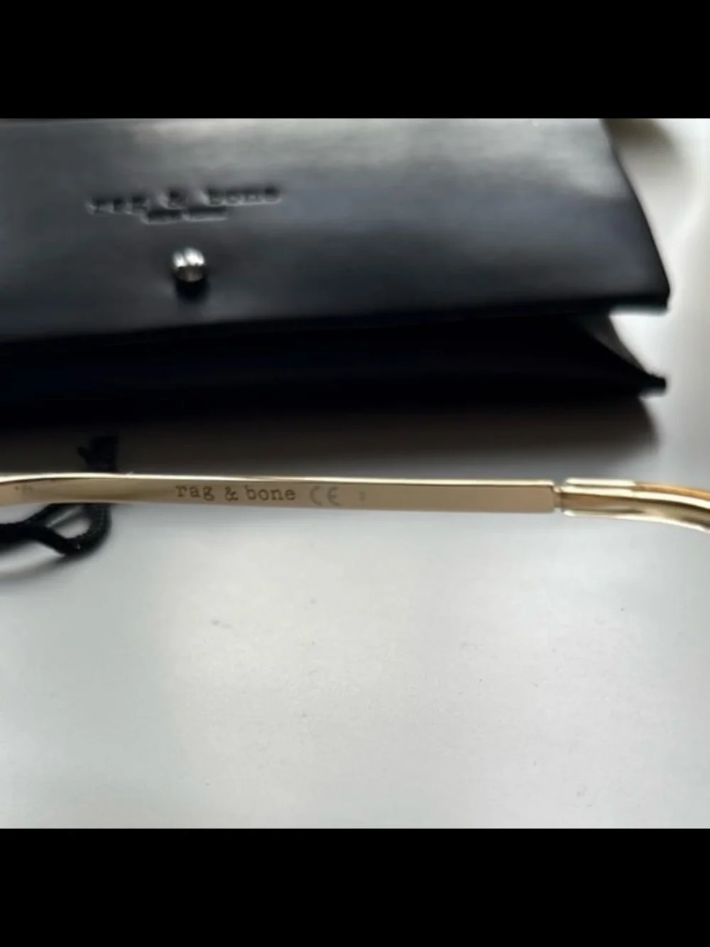 Rag & Bone Sunglasses RNB 1008/S Oversized Shield Sunglasses - Peach Gold